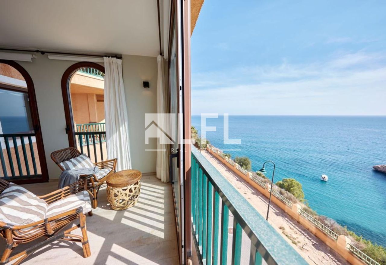 STIJLVOLLE FLAT MET PRACHTIG ZEEZICHT OP EEN GEWILDE LOCATIE IN ALTEA 